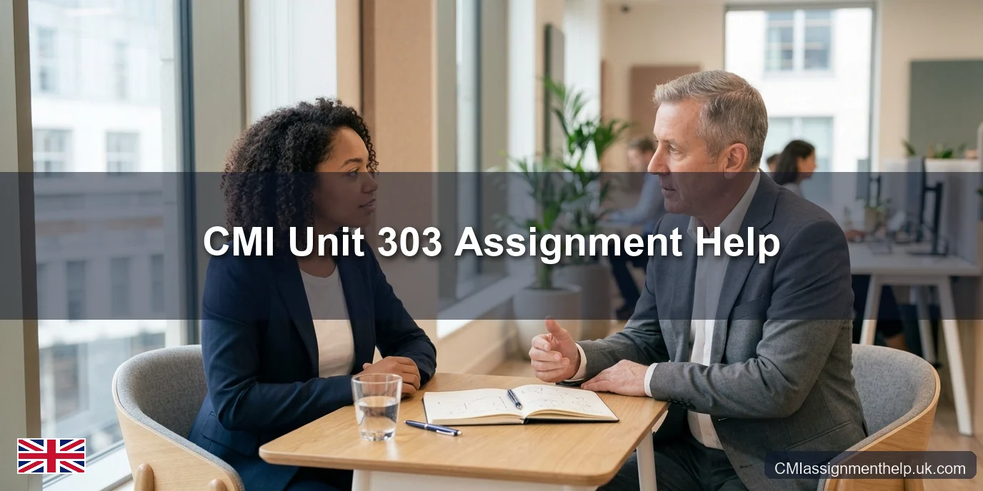 CMI Unit 303 Assignment Help — Managing Individuals to be Effective in their Roles