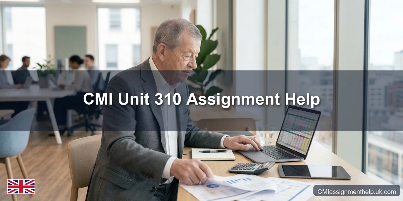 CMI Unit 310 Assignment Help — Managing a Budget