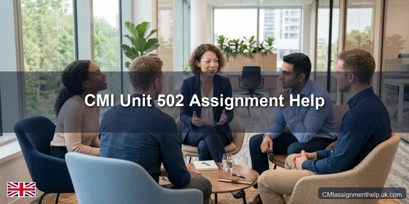 CMI Unit 502 Assignment Help — Principles of Developing, Managing and Leading Individuals and Teams