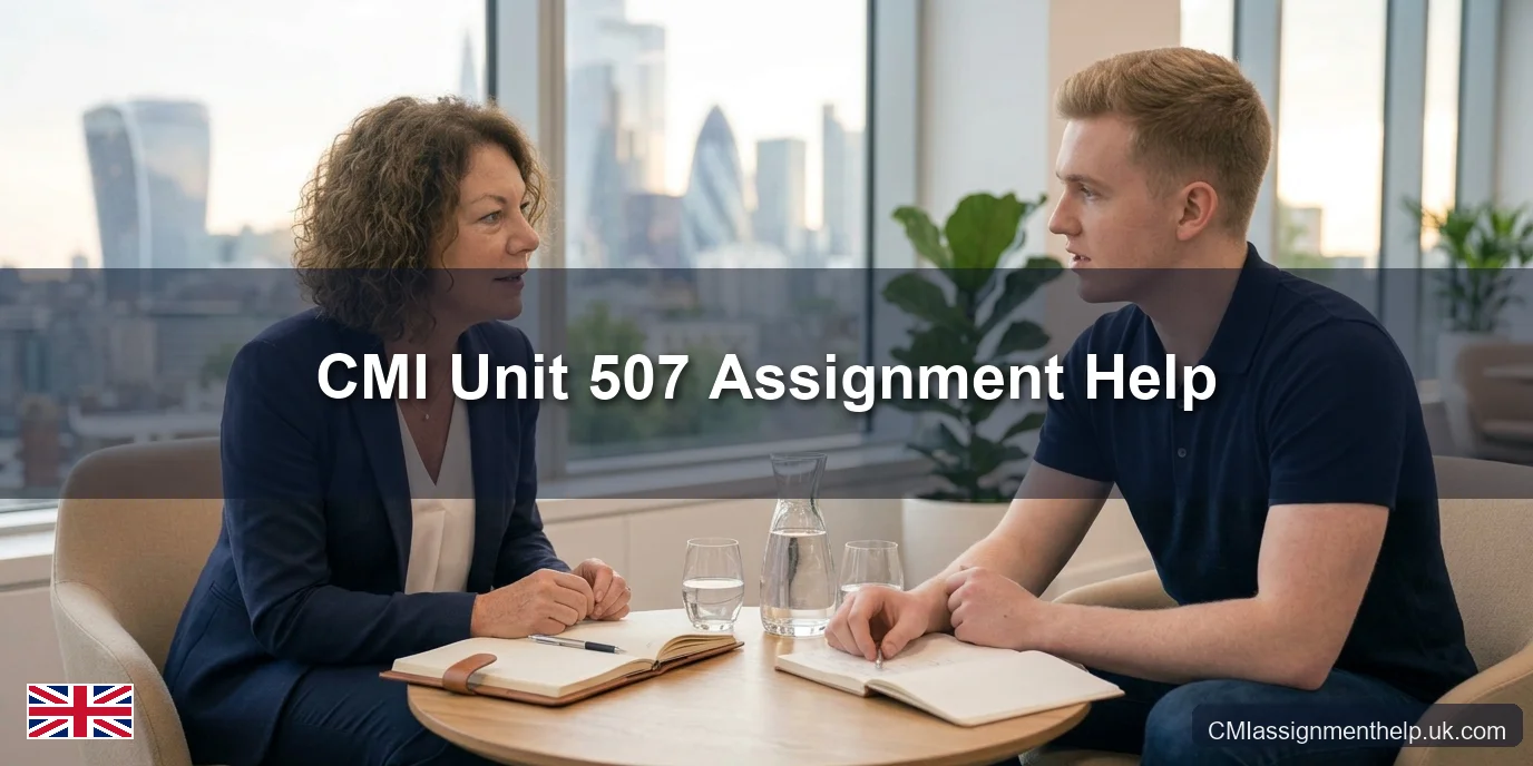 CMI Unit 507 Assignment Help — Delivering Coaching and Mentoring