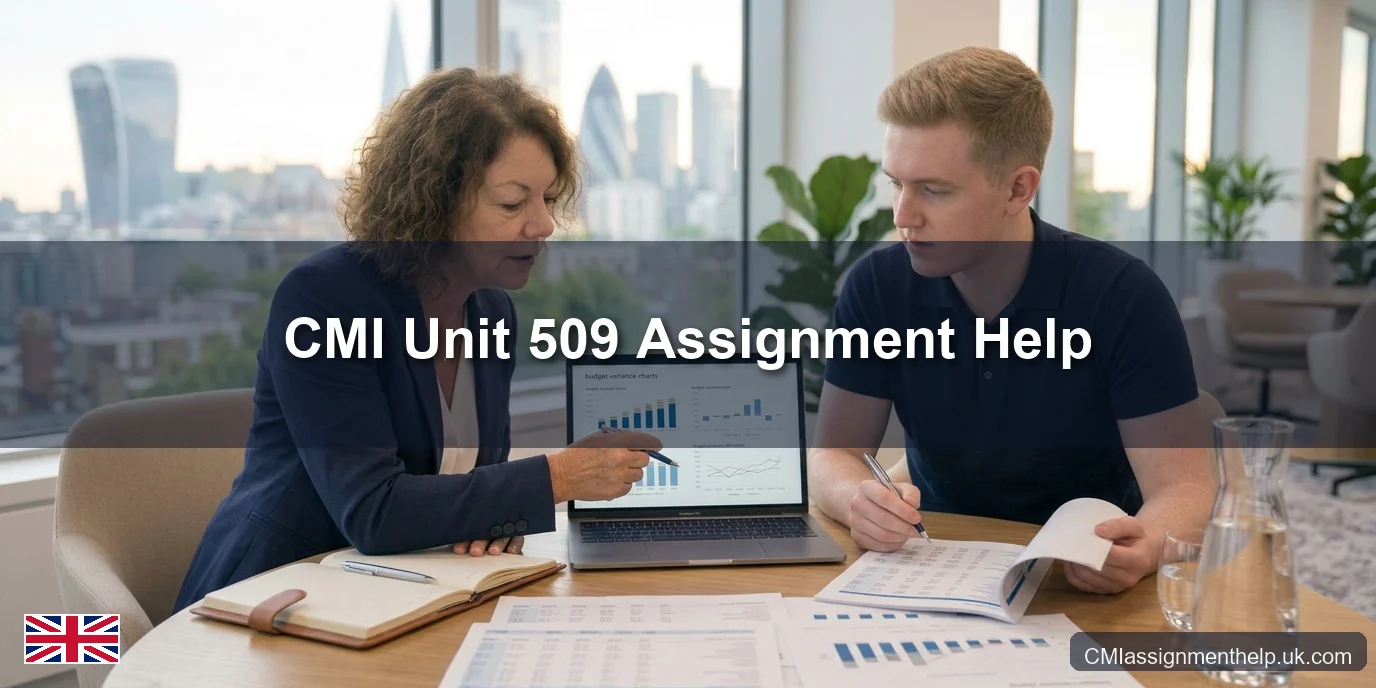 CMI Unit 509 Assignment Help — Managing Finance