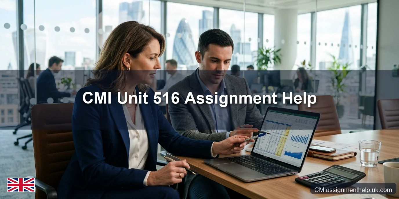 CMI Unit 516 Assignment Help — Developing and Managing Budgets