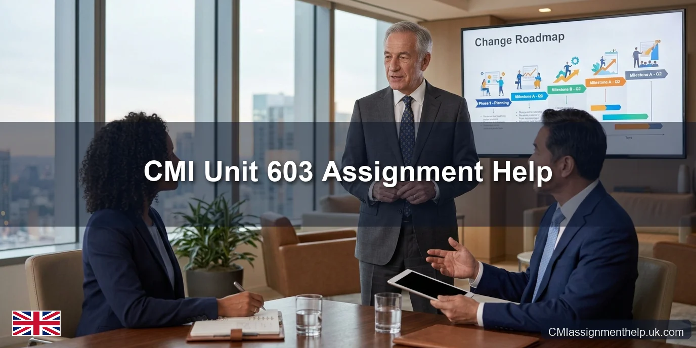 CMI Unit 603 Assignment Help — Leading Organisational Change