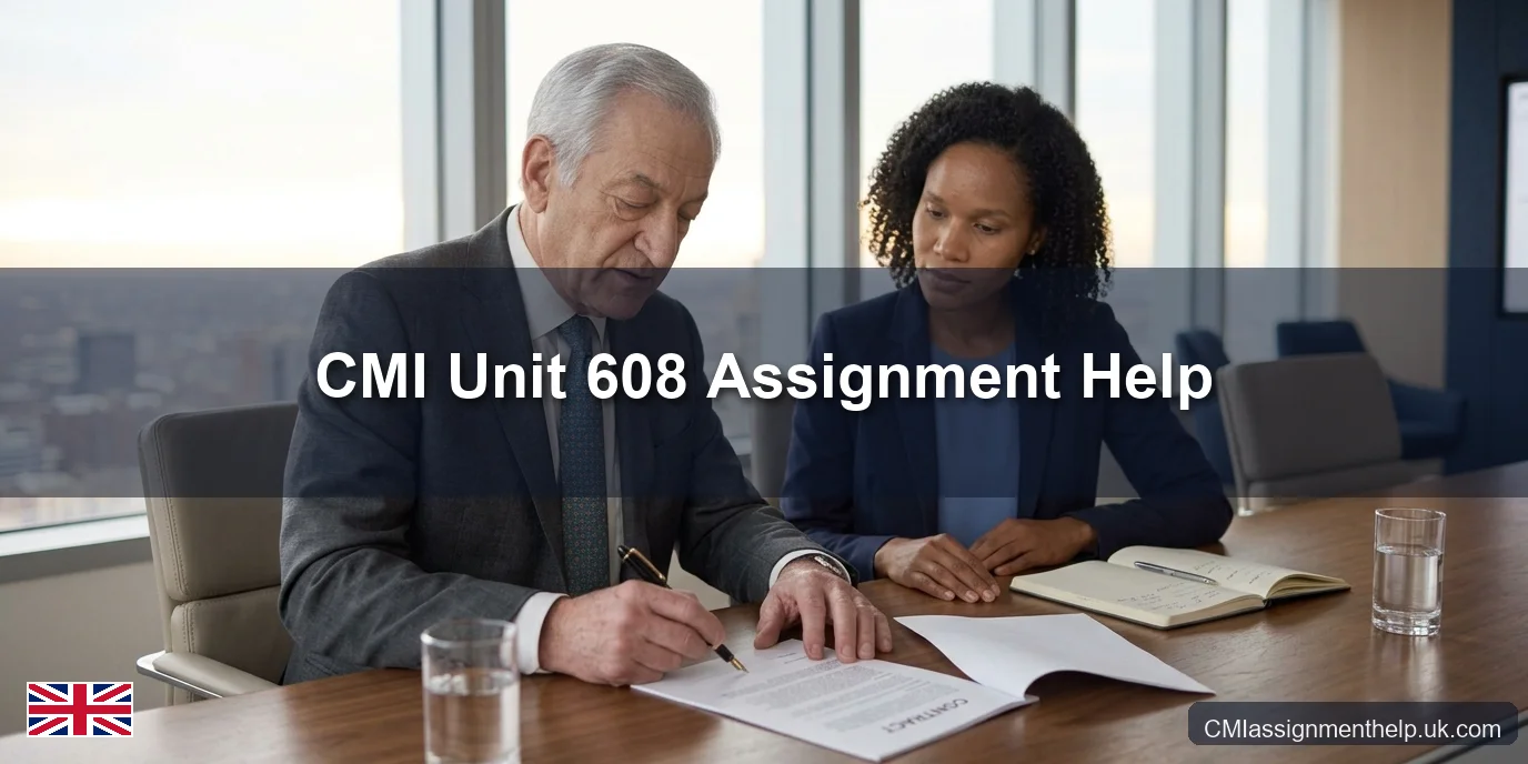 CMI Unit 608 Assignment Help — Procurement and Contract Management