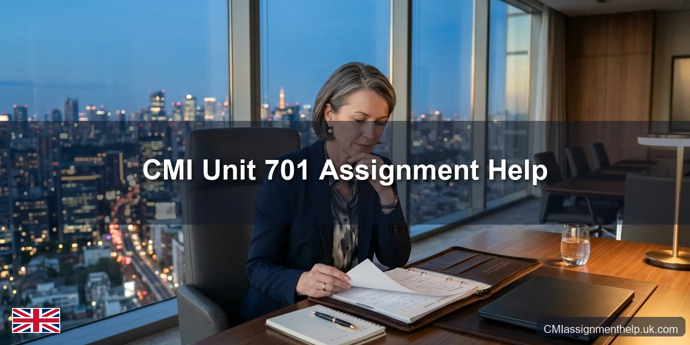 CMI Unit 701 Assignment Help — Personal and Professional Development as a Strategic Leader