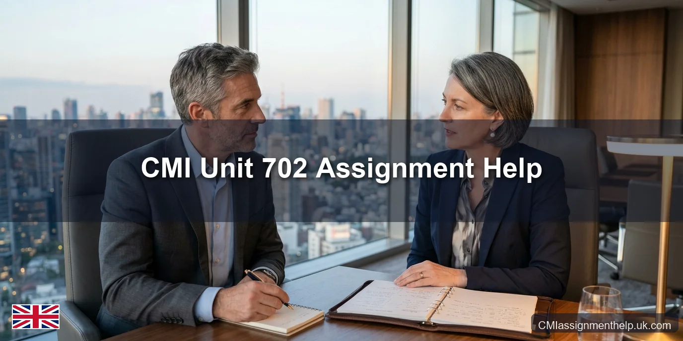CMI Unit 702 Assignment Help — Leading and Developing People to Optimise Performance