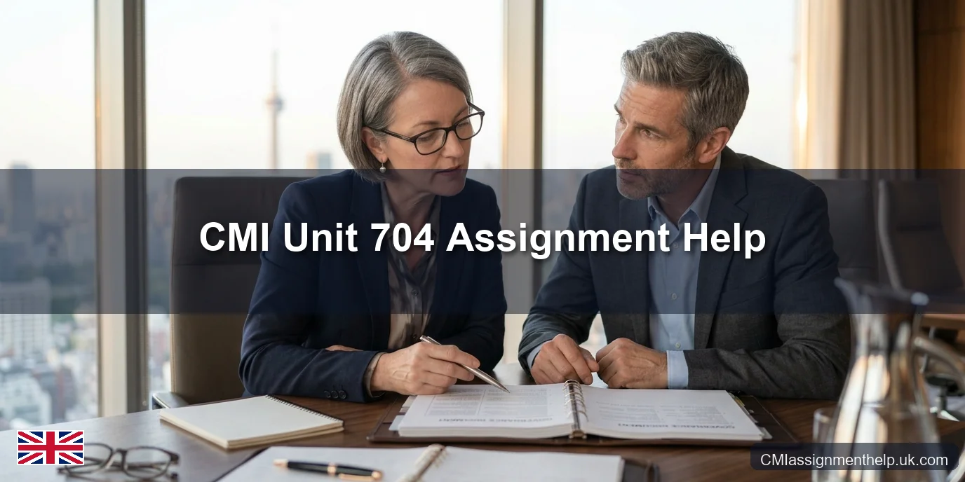 CMI Unit 704 Assignment Help — Governance, Risk and Ethics