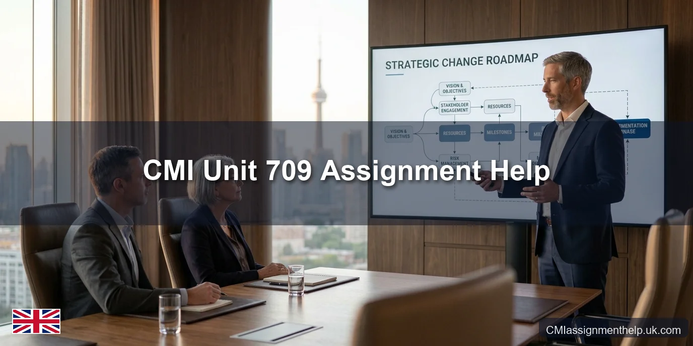 CMI Unit 709 Assignment Help — Leading Strategic Change