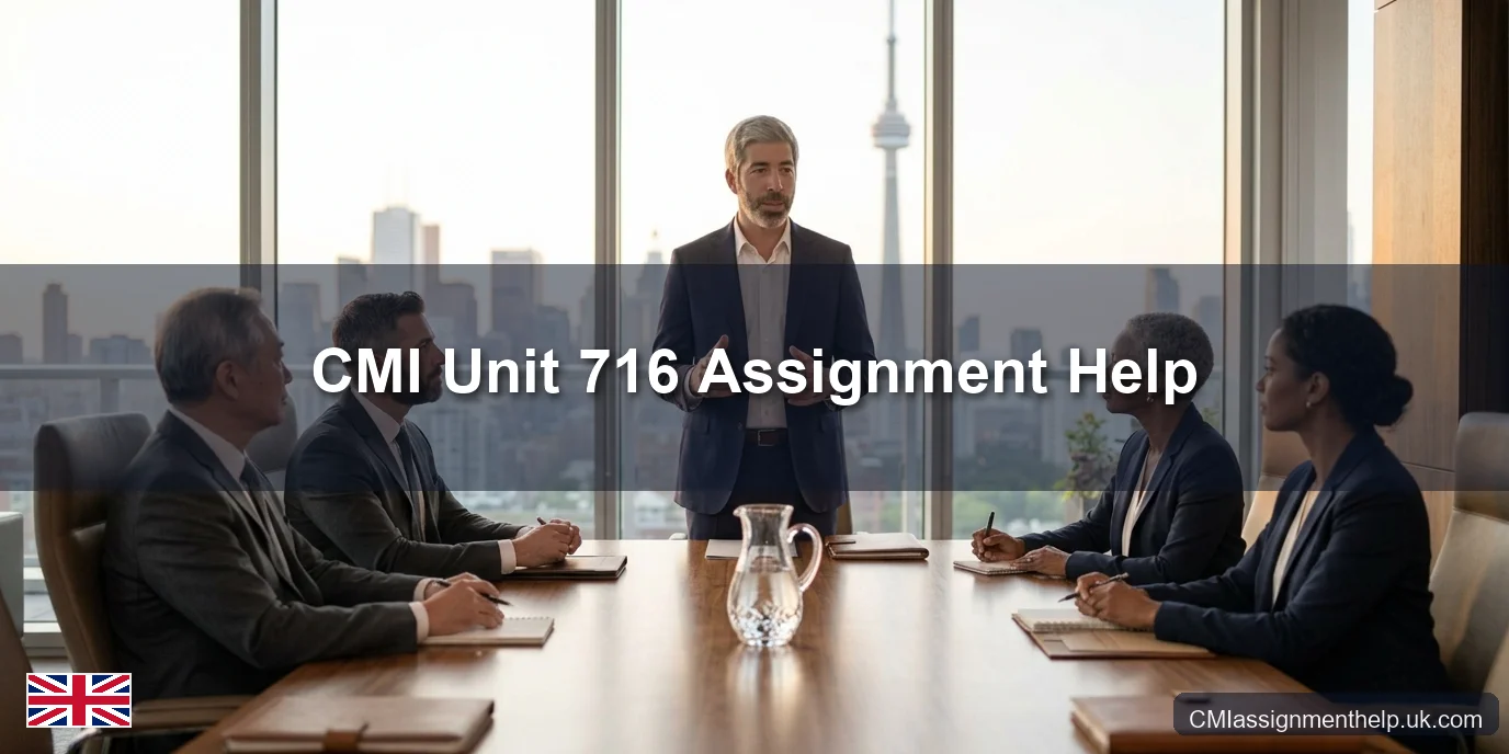 CMI Unit 716 Assignment Help — Leading and Developing Teams to Achieve Organisational Success