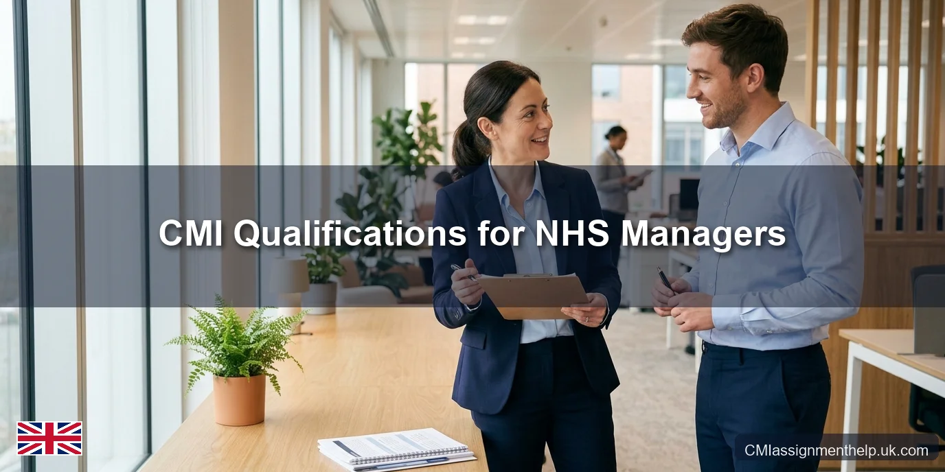 CMI qualifications for NHS managers